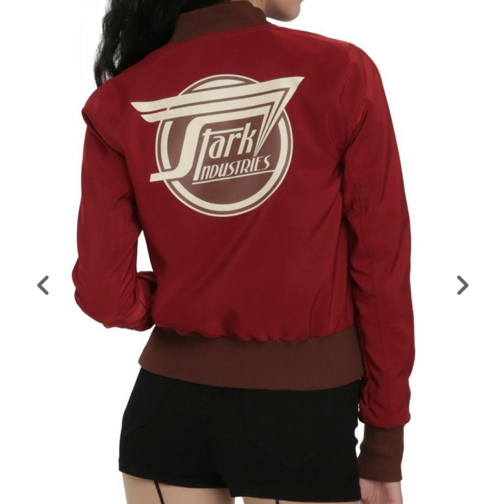 Torrid Marvel her universe Stark Industries iron man bomber jacket